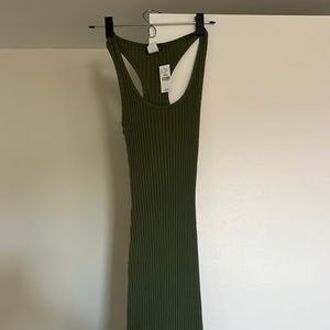 Maxi ribbed racerback dress
